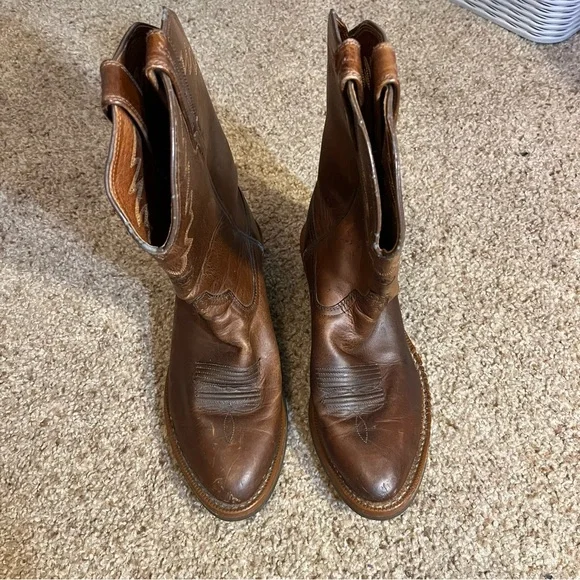 Ariat Sedona Leather Western Boot Cowboy Classic Work Boot Comfort Brown Size 8D - Picture 7 of 7